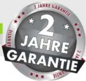 2 JAHRE GARANTIE GARANTIE 2 JAHRE GARANTIE