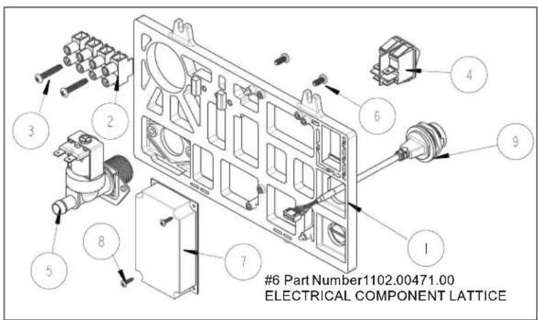 #6 Part Number1102.00471.00 ELECTRICAL COMPONENT LATTICE