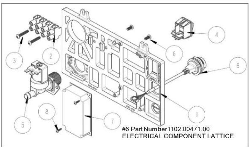 #6 Part Number1102.00471.00 ELECTRICAL COMPONENT LATTICE