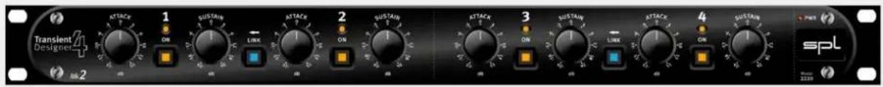 Transient Designer 4 1 ATTACK ON SUSTAIN LINK ATTACK 2 SUSTAIN ON ATTACK 3 SUSTAIN ON SUSTAIN LINK ATTACK ON SUSTAIN SPL SPR 2229