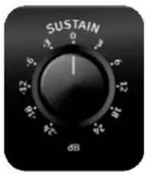 SUSTAIN 0 -3 -5 -7 -9 -11 -13 -15 -17 -19 -21 -23 -25 -27 -29 -31 -33 -35 -37 -39 -41 -43 -45 -47 -49 -51 -53 -55 -57 -59 -61 -63 -65 -67 -69 -71 -73 -75 -77 -79 -81 -83 -85 -87 -89 -91 -93 -95 -97 -99 dB