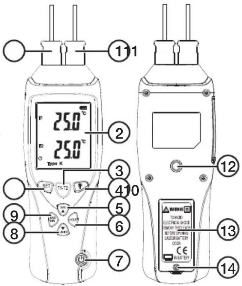 111 25.0 °C 25.0 °C Type X SET T1-72 410 9 8 6 5 6 7 12 TOHOO ELECTRICAL SHOCK REMOTE TEST NAME BEFORE OPENING CASE/BATTERY DOOR CE IN BATTERY 13 14