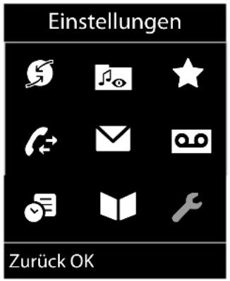 Einstellungen Zurück OK