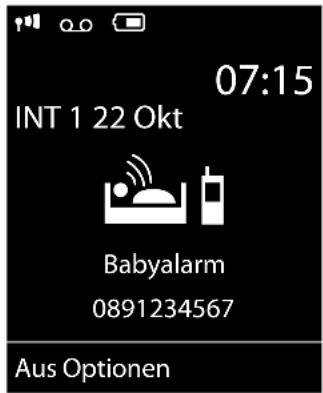 07:15 INT 1 22 Okt Babyalarm 0891234567 Aus Optionen