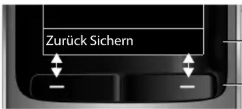 Zurück Sichern