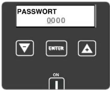 PASSWORD 0000 ENTER ON