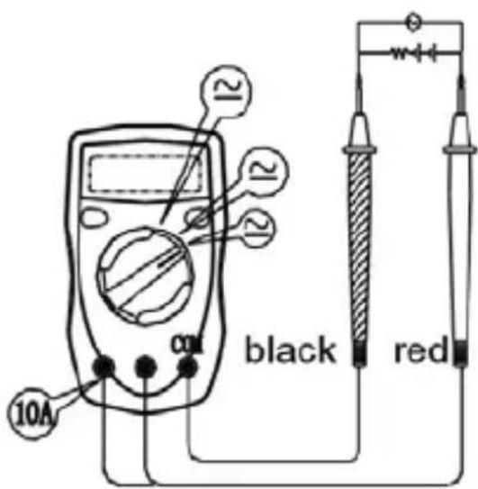 10A black red