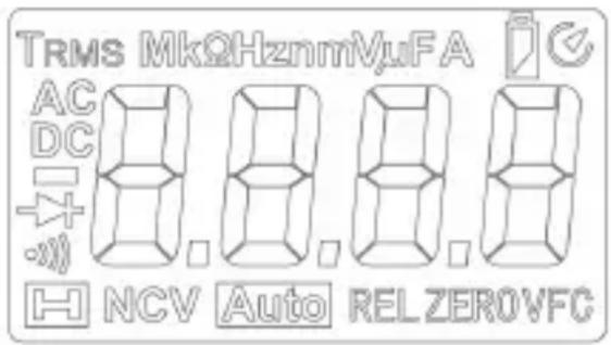 TRMS MkΩHznmVμFA AC DC - + - NCV Auto RELZEROVFC