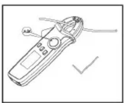 Uni-T UT210E - Bedienung AC-Messung: - 1