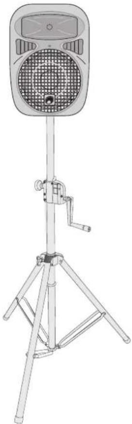 Omnitronic NKB-210 - Installation on a stand or speaker stand - 1