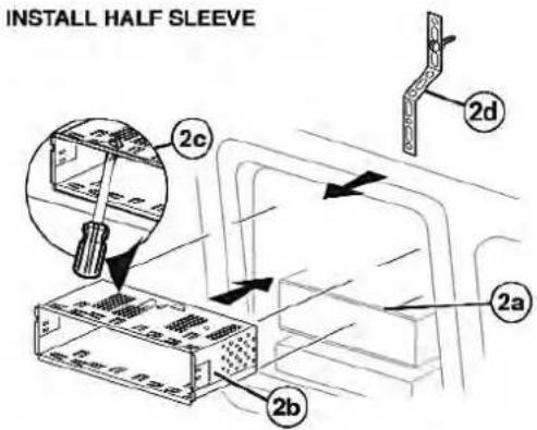 INSTALL HALF SLEEVE 2c 2d 2a 2b