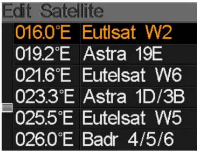 Edit Satellite 016.0°E Eutlsat W2 019.2°E Astra 19E 021.6°E Eutelsat W6 023.3°E Astra 1D/3B 025.5°E Eutelsat W5 026.0°E Badr 4/5/6