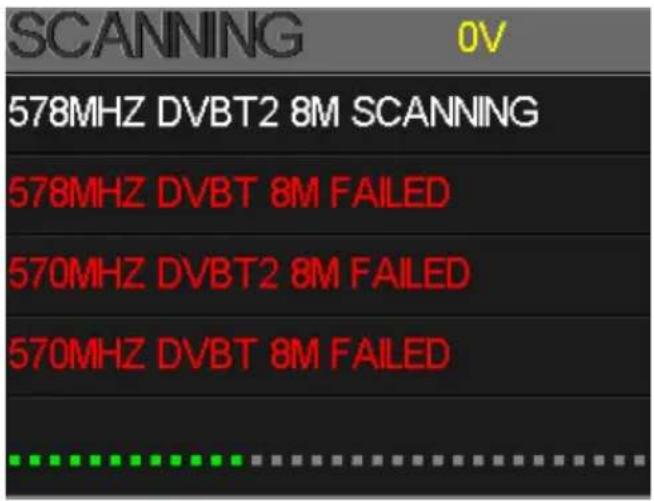 SCANNING 0V 578MHZ DVBT2 8M SCANNING 578MHZ DVBT 8M FAILED 570MHZ DVBT2 8M FAILED 570MHZ DVBT 8M FAILED