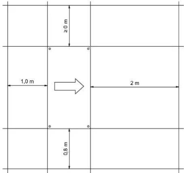 20 m 1,0 m 2 m 0,8 m