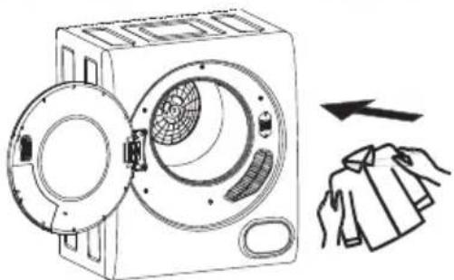 Equator EW826ED852 - Loading the dryer - 1