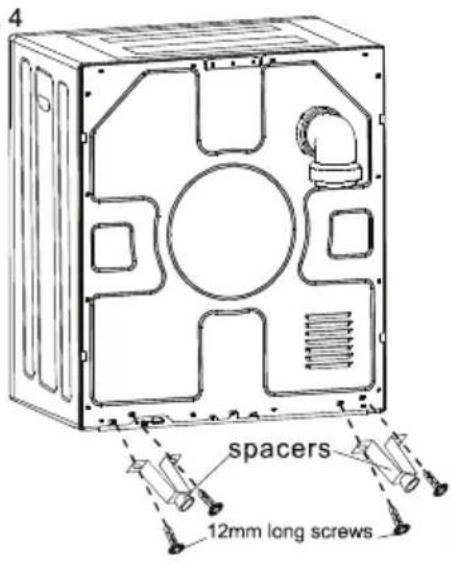 4 spacers 12mm long screws