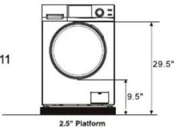 11 29.5" 9.5" 2.5" Platform