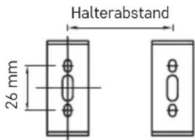 Halterabstand 26 mm