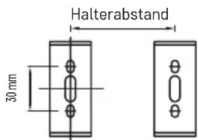 Halterabstand 30 mm