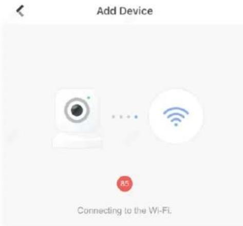 Add Device 85 Connecting to the Wi-Fi.