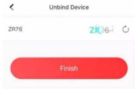 Unbind Device ZR76 ZR-6 Finish