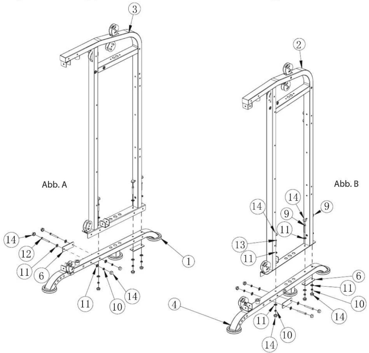 Abb. A 14 12 11 6 11 10 14 1 3 2 Abb. B 14 14 9 11 13 11 4 6 11 10 14 10 14 14