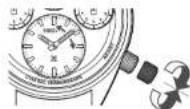 SEIKO 8A50 - How to set the time - 2