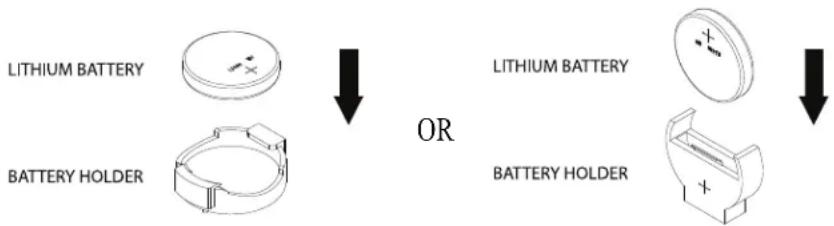 LITHIUM BATTERY BATTERY HOLDER OR LITHIUM BATTERY BATTERY HOLDER