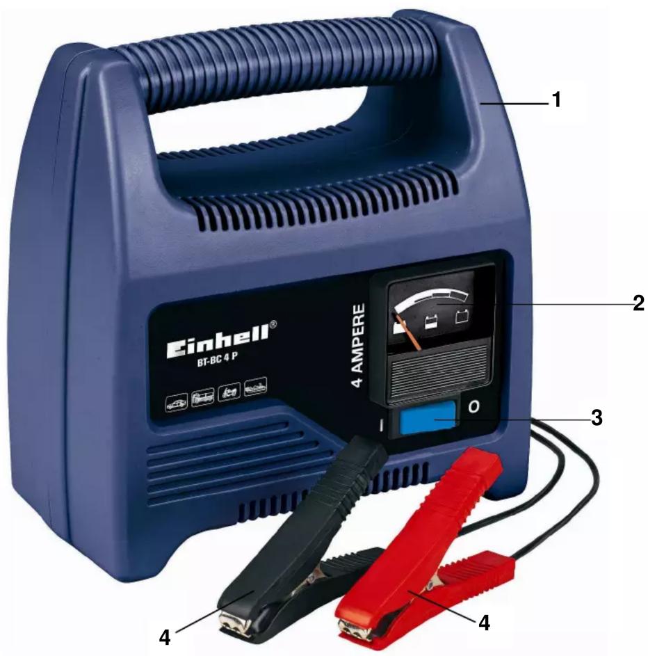 Einhell® BT-BC 4 P 4 AMPERE 1 2 3 4 4