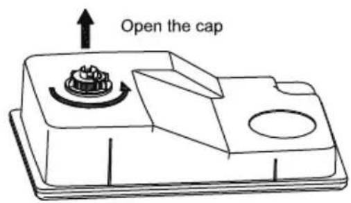 Open the cap