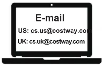 E-mail US: cs.us@costway.com UK: cs.uk@costway.com