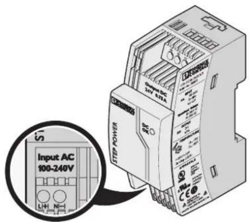 STEP POWER Input AC 100-240V