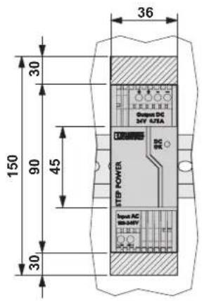 36 30 150 90 45 30 STEP POWER Input AC DC-DCV Output DC DC-DCA