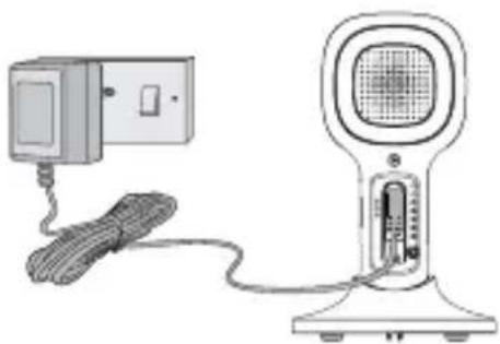 Oricom OBHGPRO - Connecting the Power Supply for the Baby Unit - 1