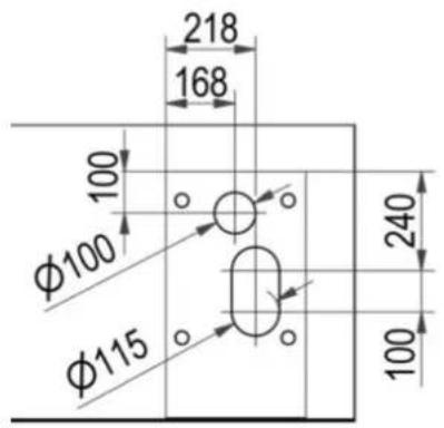 218 168 100 φ100 φ115 240 100