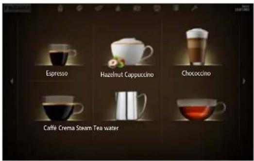 Espresso Hazelnut Cappuccino Chococino Caffè Crema Steam Tea water