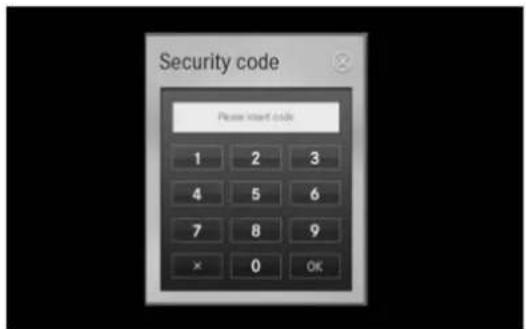Security code Please start code 1 2 3 4 5 6 7 8 9 × 0 OK