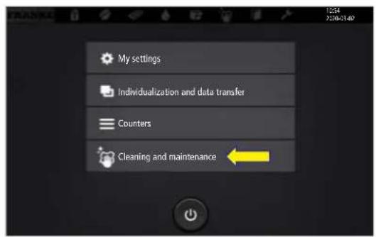 My settings Individualization and data transfer Counters Cleaning and maintenance