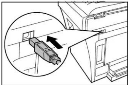 OLIVETTI d-Copia 164MF - Connecting the USB Cable - 2