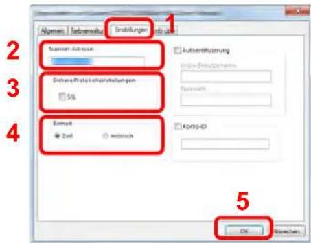 Abgmaei | Farbemdwu | Installungen | Abgmei 1 2 3 4 5 Sahara-Adresse Sahara-Proteinkleistellungen 5% Entret Zahl Editrisch Autentwicklung Uml. Einlagenwerte Furzweite Korpo-ID OK Nenzen