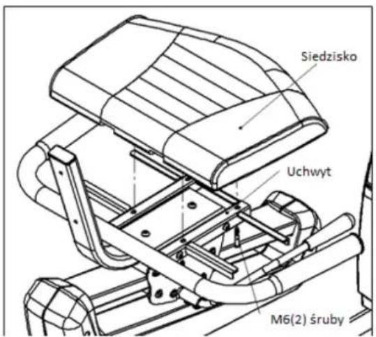 Siedzisko Uchwyt M6(2) śruby