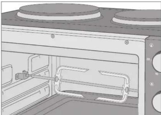 Hanseatic HMO366BKB - Garspieß einsetzen - 2