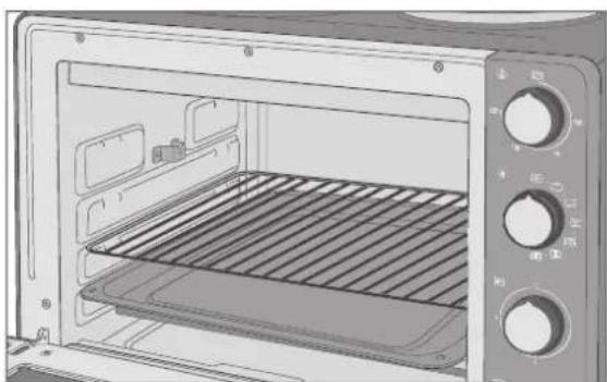 Hanseatic HMO366BKB - The oven rack, dripping pan and gripper - 1