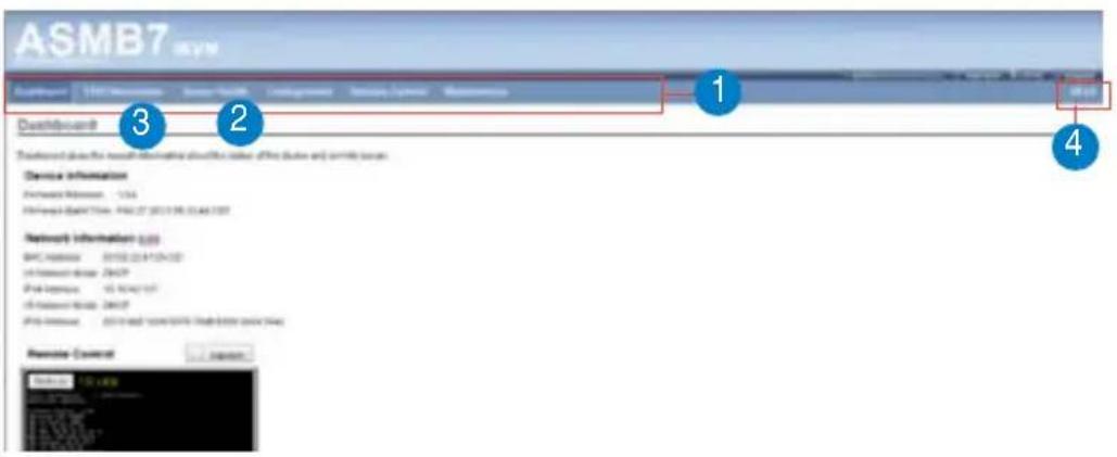 ASMB7 EVM Dashboard User Resources Service Quality Management Security System Maintenance 1 3 2 Dashboard Device Information Performance Information - 1.54 Performance Data Time - 19:07:2013 06:00:00 Network Information - 0.03 BMC Database 01/18/22 01:04:02 Information Data - 2867 Peak Exposure 15:30:42:157 Information Data - 2867 Play-Inters - 2013 and 2014 (Note 1) (Note 2) (Note 3) Remote Control Status: 10x 10x System: 10x 10x