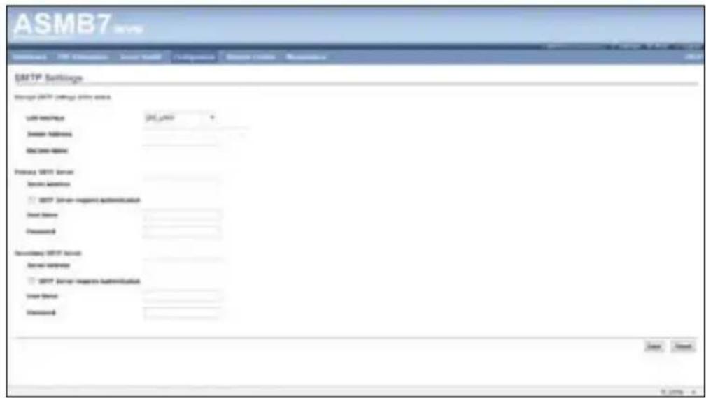 ASMB7 SMTP Settings Through SMTP settings: drive access User https://www.asmb7.org/ Server Address: Access details: Protocol SMTP Server Server Address: □ SMTP Server region authentication User Date: Password: Server SMTP Server Server Address: □ SMTP Server region authentication User Date: Password: Send Send 9.200% 4
