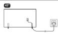 SAMSUNG HG50BU800AU - Installing the LED TV Stand - 16
