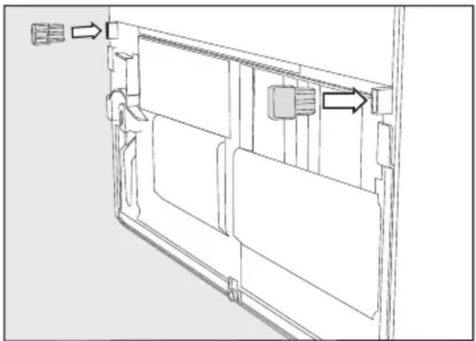 MIELE FN 4872 D - Beiliegende Wandabstandhalter montieren - 1