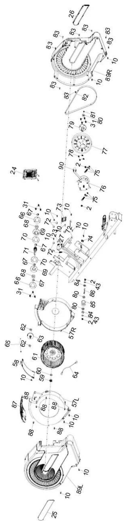 York Fitness Turbine Rower YRK56040A - BATTERY REPLACEMENT: - 2