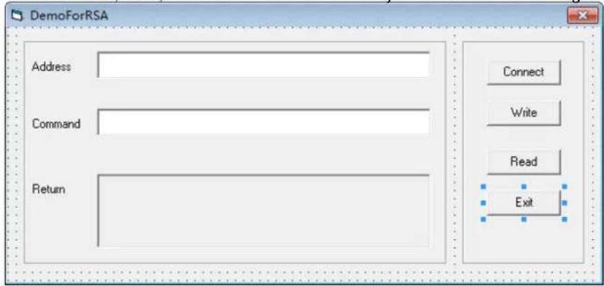 DemoForRSA Address Command Return Connect Write Read Exit