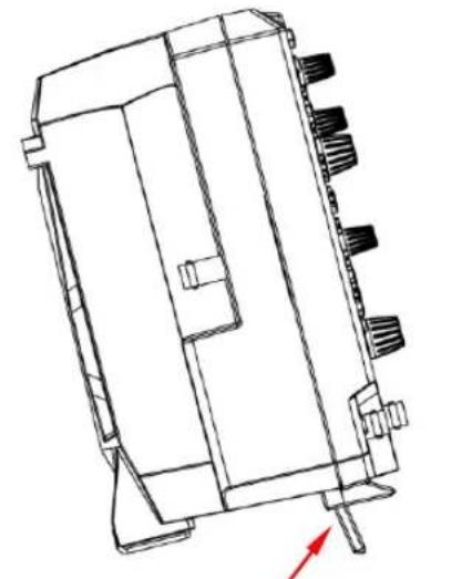 Rigol MSO5152-E - Einstellen der Aufstellfüße - 2